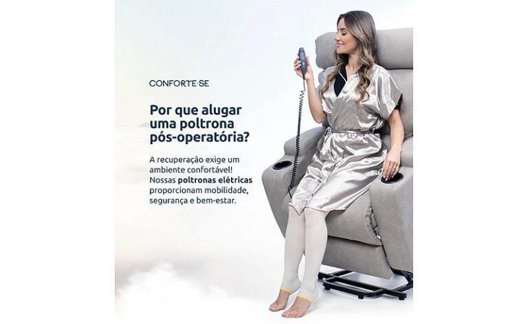 Aluguel de poltrona para pós-operatório em Brasília: conforto terapêutico para uma recuperação eficiente