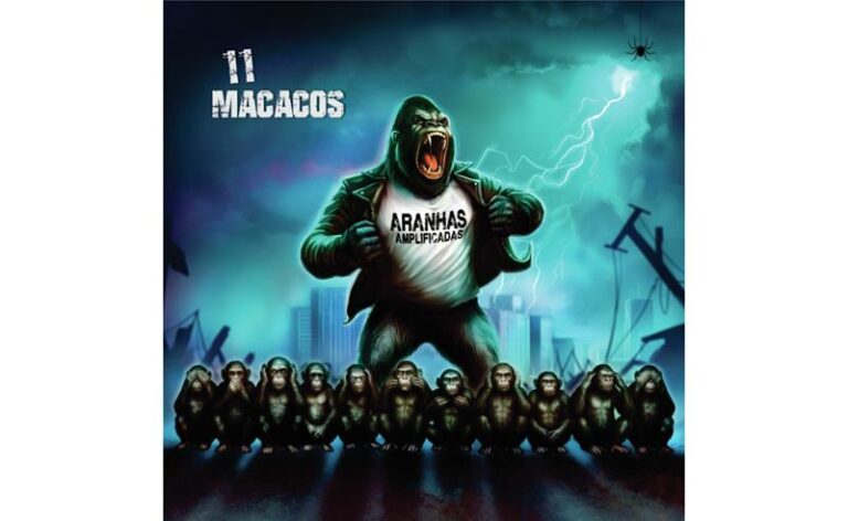 Banda Aranhas Amplificadas lança o single “11 Macacos”, um rock urgente e crítico com ecos dos anos 80